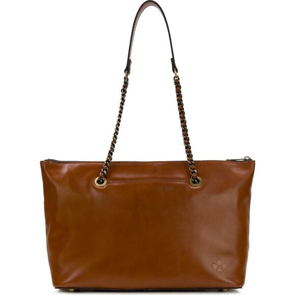 NWT Patricia Nash Heritage P115801 Belle Leather Tote in Tan - Picture 1 of 7
